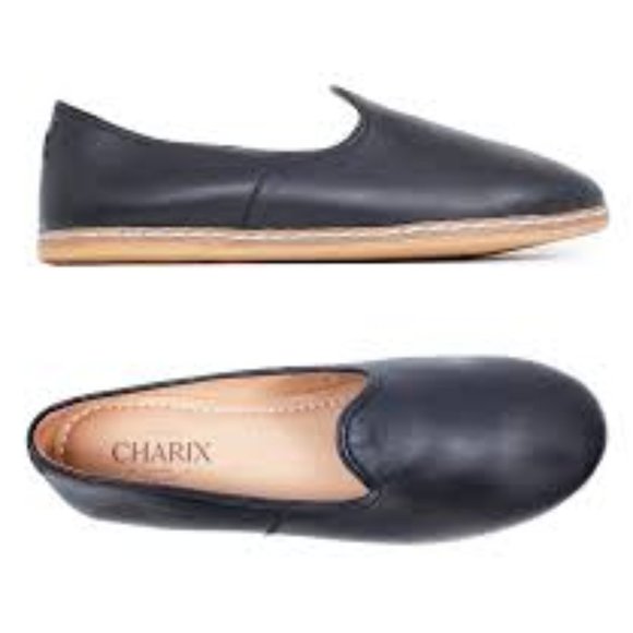 CHARIX Black Leather Shoes - Men\'s US 9.5 / EU 43